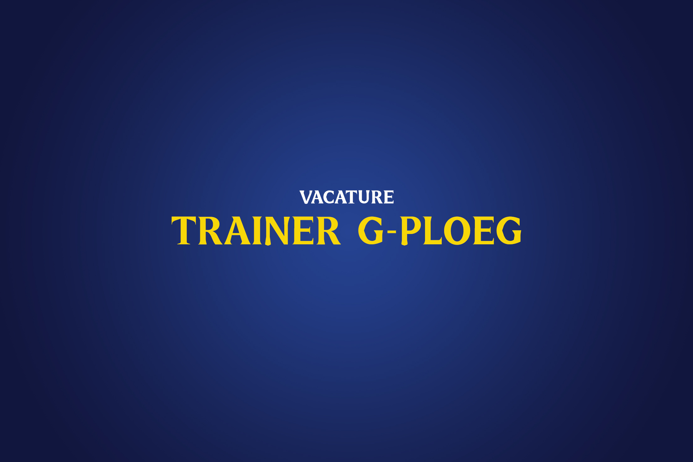 Trainer G-ploeg chez SK Beveren